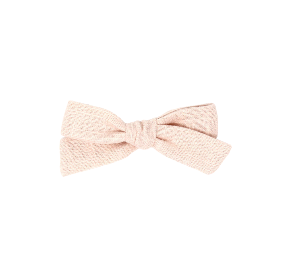 Petite Pigtail Bow | Blush