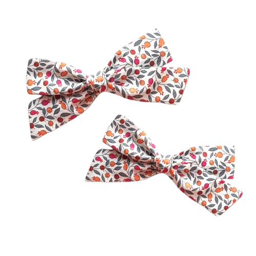 Regular Pigtail Bow Set | Amber
