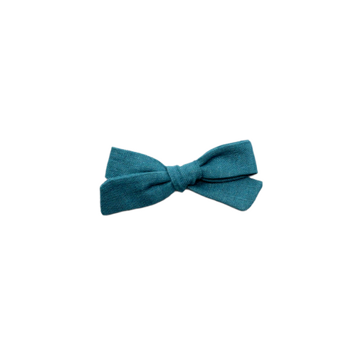 Petite Pigtail Bow | Teal