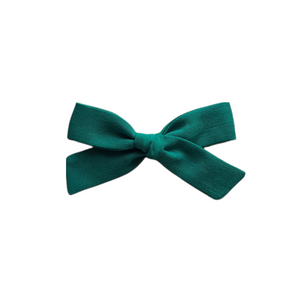 Regular Pigtail Bow | Emerald