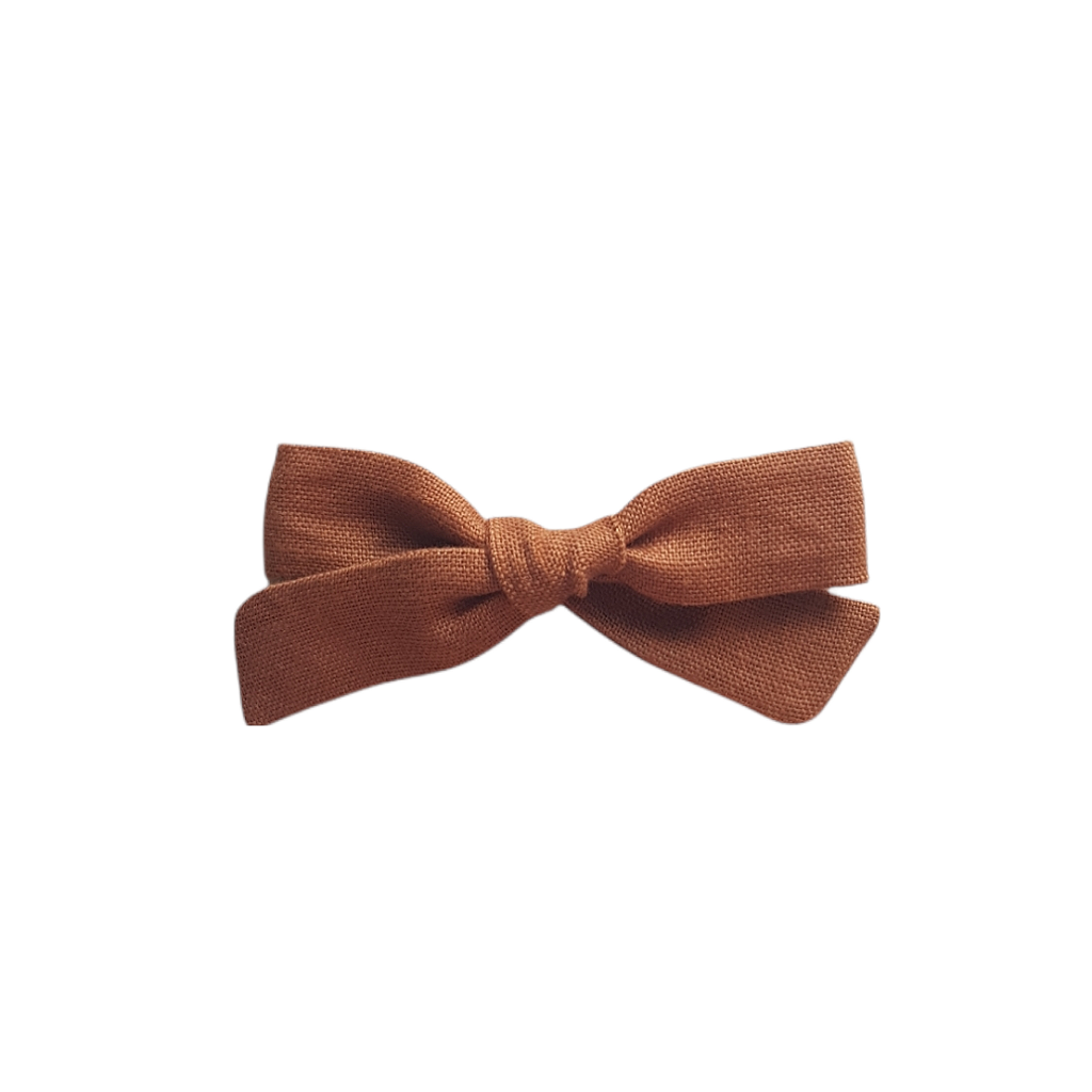 Petite Pigtail Bow | Rust