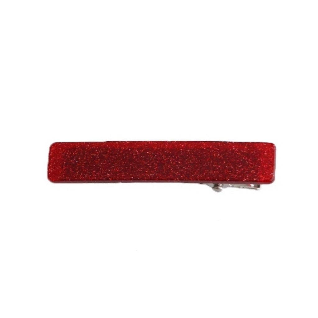 Bar Clip | Red Glitter