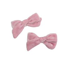 Load image into Gallery viewer, Petite Silk Velvet Bow | Candy Floss