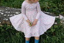 Load image into Gallery viewer, Cream Poppy Twirl Dress