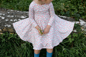 Cream Poppy Twirl Dress
