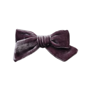 Medium Silk Velvet Bow | Mauve